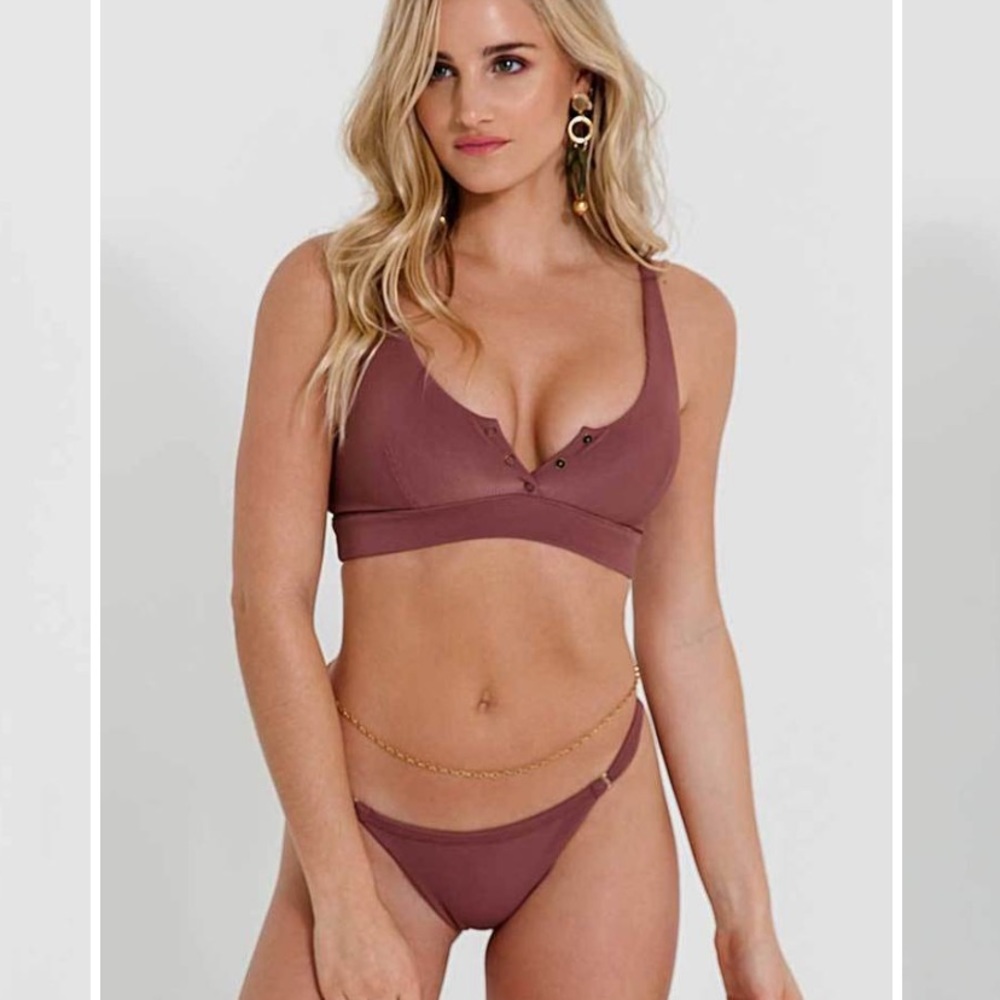 Chic Dusty Rose Bikini Set